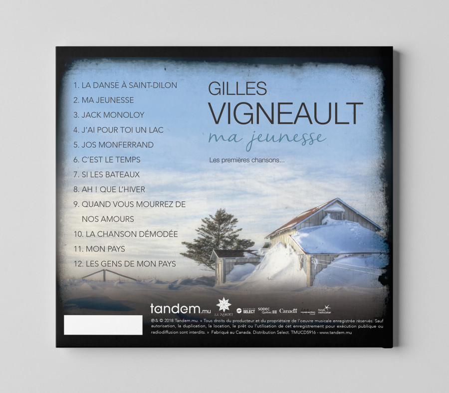 Gilles Vigneault - Pochette d'album